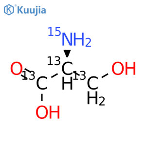 L-Serine -13C3,15N structure