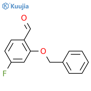 2-(Benzyloxy)-4-fluorobenzaldehyde structure