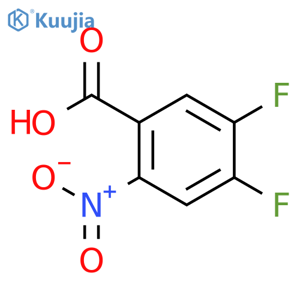 4,5-Difluoro-2-nitrobenzoic acid structure