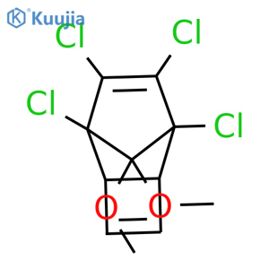 Tricyclo[4.2.1.02,5]nona-3,7-diene, 1,6,7,8-tetrachloro-9,9-dimethoxy- structure