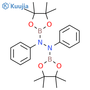 Hydrazine, 1,2-diphenyl-1,2-bis(4,4,5,5-tetramethyl-1,3,2-dioxaborolan-2-yl)- structure