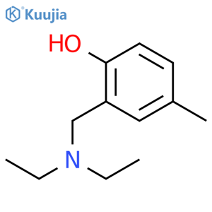 Phenol, 2-[(diethylamino)methyl]-4-methyl- structure