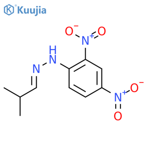 Isobutyraldehyde 2,4-Dinitrophenylhydrazone structure