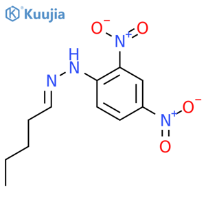 Valeraldehyde-2,4-dinitrophenylhydrazone structure