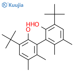 (S)-(-)-3,3'-Di-tert-butyl-5,5',6,6'-tetramethylbiphenyl-2,2'-diol structure