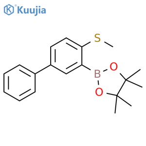 4,4,5,5-Tetramethyl-2-[4-(methylthio)[1,1′-biphenyl]-3-yl]-1,3,2-dioxaborolane structure