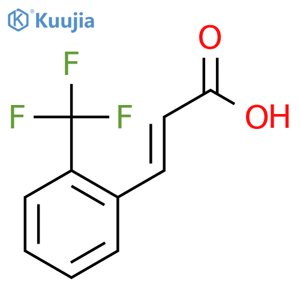 2-(Trifluoromethyl)cinnamic acid structure