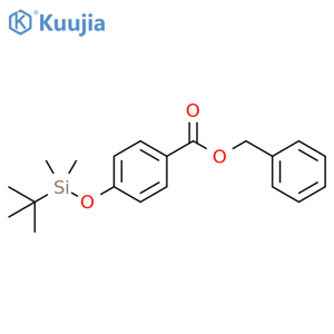 Phenylmethyl 4-[[(1,1-dimethylethyl)dimethylsilyl]oxy]benzoate structure