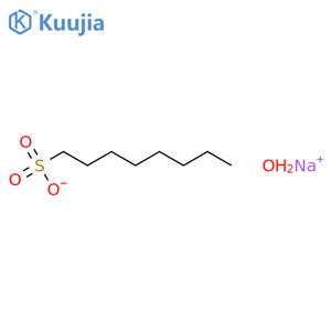 Sodium 1-octanesulfonate monohydrate structure