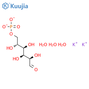 D-Glucose,6-(dihydrogen phosphate), dipotassium salt, trihydrate (9CI) structure