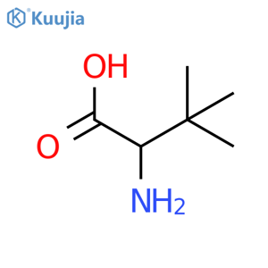 (S)-2-amino-3,3-dimethylbutanoic acid structure