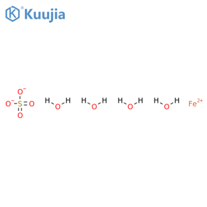 Ferrous sulfate tetrahydrate structure