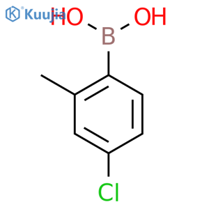 (4-chloro-2-methylphenyl)boronic acid structure