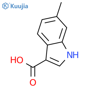 6-Methyl-1H-indole-3-carboxylic acid structure