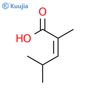 2,4-Dimethyl-2-pentenoic acid structure