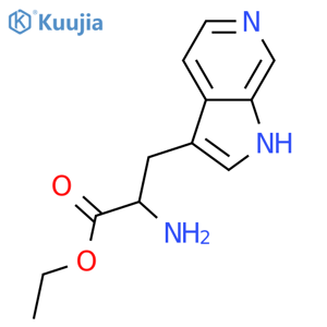 ethyl 2-amino-3-{1H-pyrrolo2,3-cpyridin-3-yl}propanoate structure