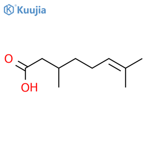 6-Octenoic acid,3,7-dimethyl-, (3S)- structure