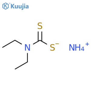 Ammonium diethyldithiocarbamate structure