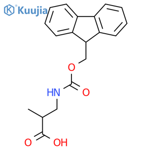 (R)-3-(9H-Fluoren-9-ylmethoxycarbonylamino)-2-methyl-propionic acid structure