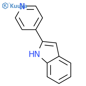 2-(pyridin-4-yl)-1H-indole structure