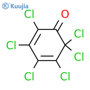 2,3,4,5,6,6-Hexachlorocyclohexa-2,4-dienone structure