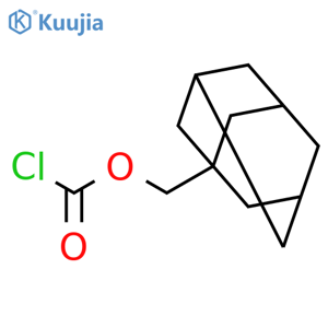 Carbonochloridic acid, tricyclo[3.3.1.13,7]dec-1-ylmethyl ester structure