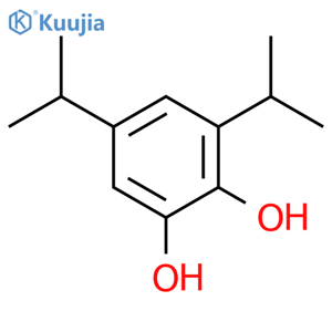 1,2-Benzenediol,3,5-bis(1-methylethyl)- structure