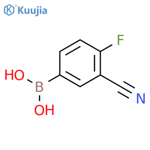 (3-cyano-4-fluorophenyl)boronic acid structure