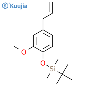 Silane, (1,1-dimethylethyl)[2-methoxy-4-(2-propenyl)phenoxy]dimethyl- structure