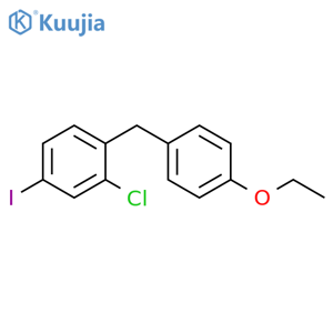 2-Chloro-1-[(4-ethoxyphenyl)methyl]-4-iodobenzene structure