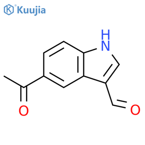 5-acetyl-1H-indole-3-carbaldehyde structure