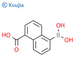 5-Borono-1-naphthoic acid structure