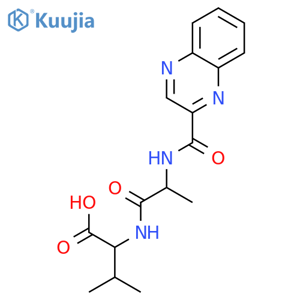 Valine,N-[N-(2-quinoxalinylcarbonyl)-L-alanyl]-, L- (8CI) structure