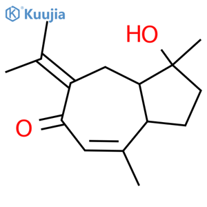 (3S,3aS,8aR)-3-hydroxy-3,8-dimethyl-5-(propan-2-ylidene)-2,3,3a,4,5,8a-hexahydroazulen-6(1H)-one structure