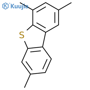 2,4,7-Trimethyldibenzothiophene structure