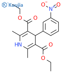 1,4-Dihydro-2,6-dimethyl-4-(3-nitrophenyl)-3,5-pyridinedicarboxylic Acid Diethyl Ester structure