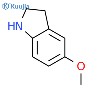 5-Methoxy-2,3-dihydro-1H-indole structure