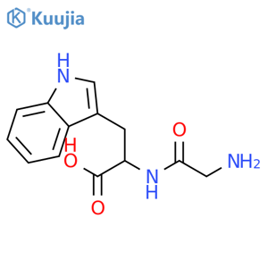 Glycyl-DL-tryptophan structure