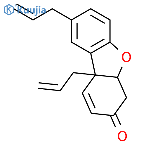 3(4H)-Dibenzofuranone, 4a,9b-dihydro-8,9b-di-2-propenyl- structure