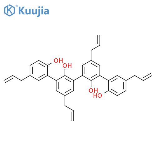 [1,1′:3′,1′′:3′′,1′′′-Quaterphenyl]-2,2′,2′′,2′′′-tetrol, 5,5′,5′′,5′′′-tetra-2-propenyl- structure