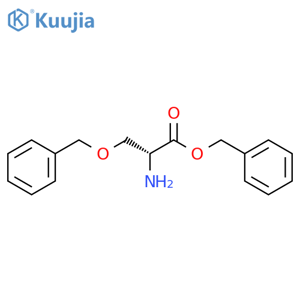 benzyl 2-amino-3-(benzyloxy)propanoate hydrochloride structure