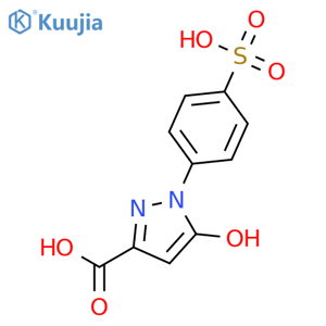 1H-Pyrazole-3-carboxylicacid, 5-hydroxy-1-(4-sulfophenyl)- structure