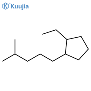 Cyclopentane, 1-ethyl-2-(4-methylpentyl)- structure