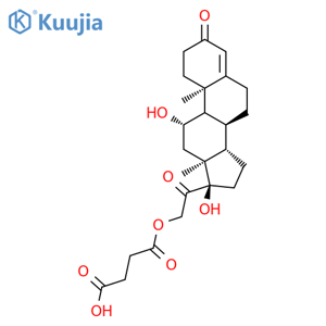 Hydrocortisone hemisuccinate structure