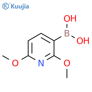 2,6-dimethoxypyridin-3-ylboronic acid structure