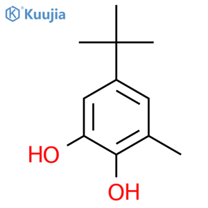 5-tert-Butyl-3-methylbenzene-1,2-diol structure