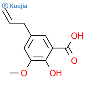 5-Allyl-2-hydroxy-3-methoxybenzoic acid structure