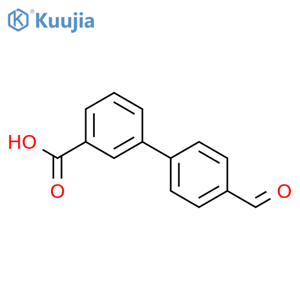 4'-Formyl-1,1'-biphenyl-3-carboxylic Acid structure