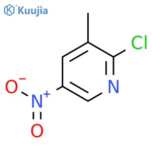 2-chloro-3-methyl-5-nitro-pyridine structure