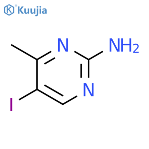 5-Iodo-4-methyl-pyrimidin-2-ylamine structure